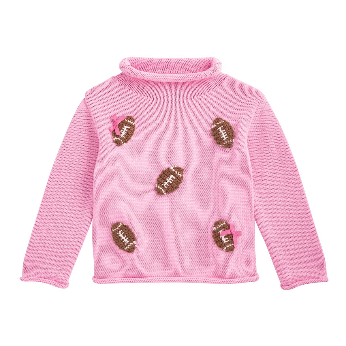 Girl Football Rollneck Sweater
