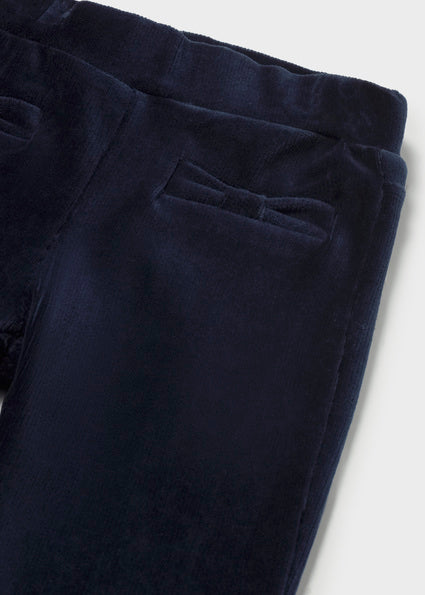 Jacquard Jumper & Basic Cord Knit Trousers - Navy by Mayoral, view 2