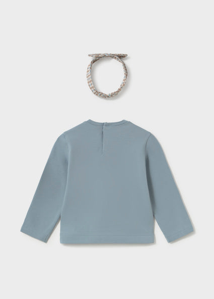Long Sleeve Shirt & Printed Fleece Leggings by Mayoral, view 6