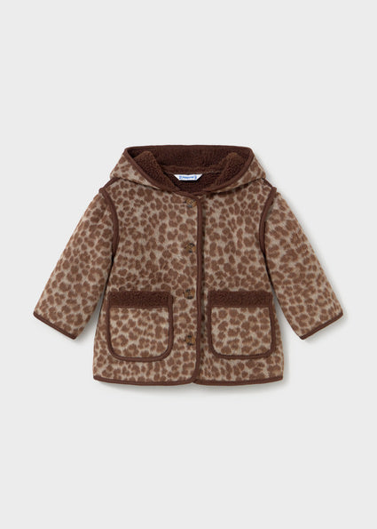 Jacquard Coat - Walnut by Mayoral, view 2
