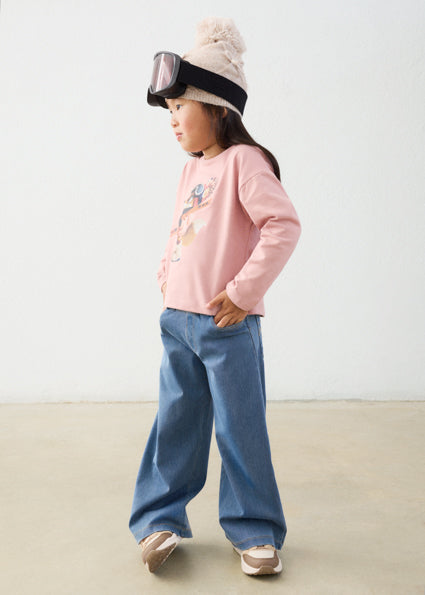 Long Knit Denim Pant by Mayoral, view 5