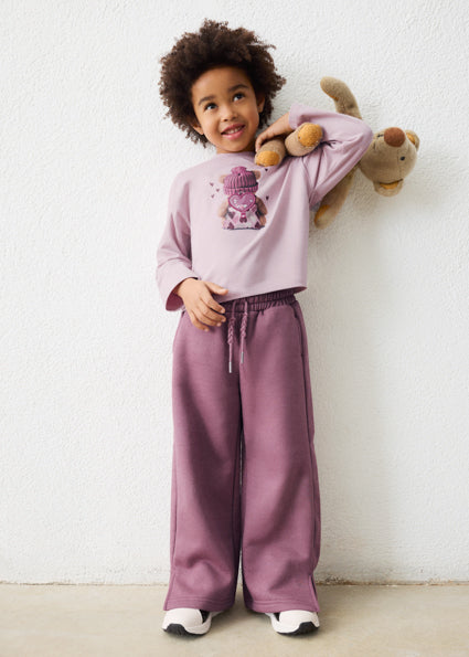 Fleece Pullover set- Violet by Mayoral, view 6