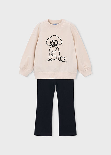 Pullover & Drawstring Fleece Leggings Set by Mayoral, view 7