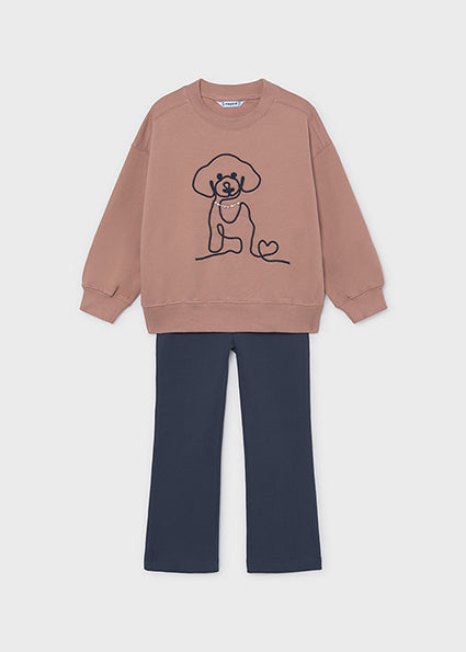 Pullover & Drawstring Fleece Leggings Set by Mayoral, view 2