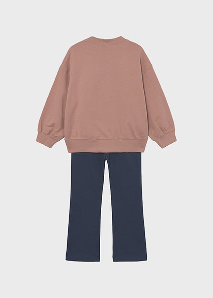 Pullover & Drawstring Fleece Leggings Set by Mayoral, view 3
