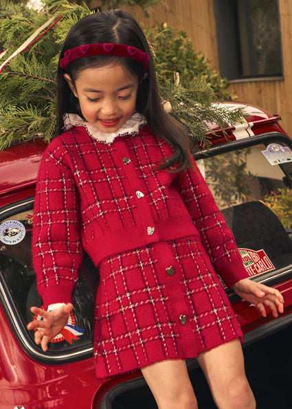 Tricot Skirt Set - Red by Mayoral