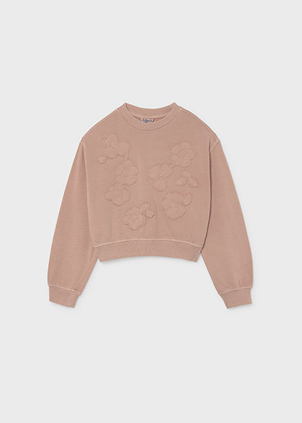 Embroidered Appliqué Pullover - Blush by Mayoral